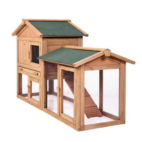 61-Wooden-Chicken-Coop-Hen-House-Rabbit-Wood-Hutch-Poultry-Cage-Habitat-Rabbit-Cage-1