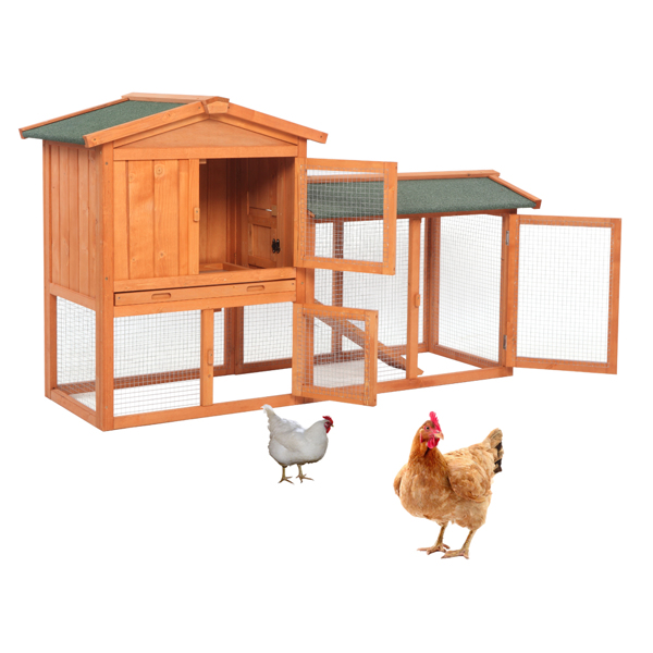 61-Wooden-Chicken-Coop-Hen-House-Rabbit-Wood-Hutch-Poultry-Cage-Habitat-Rabbit-Cage-5